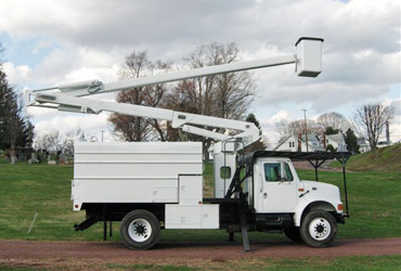 Our bucket truck allows us to safely remove big trees that other cape cod tree companies cannot